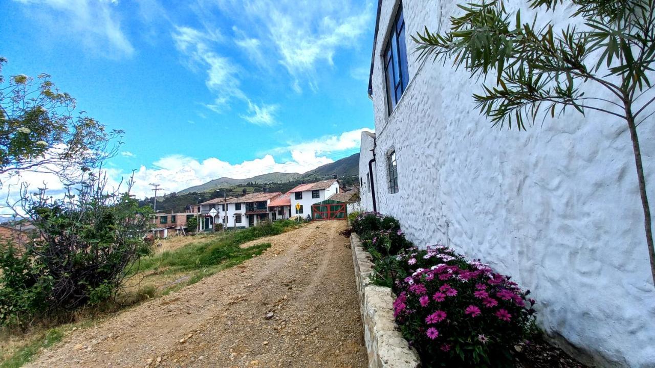 Hospedaje Y Camping Del Rio Monguí Esterno foto
