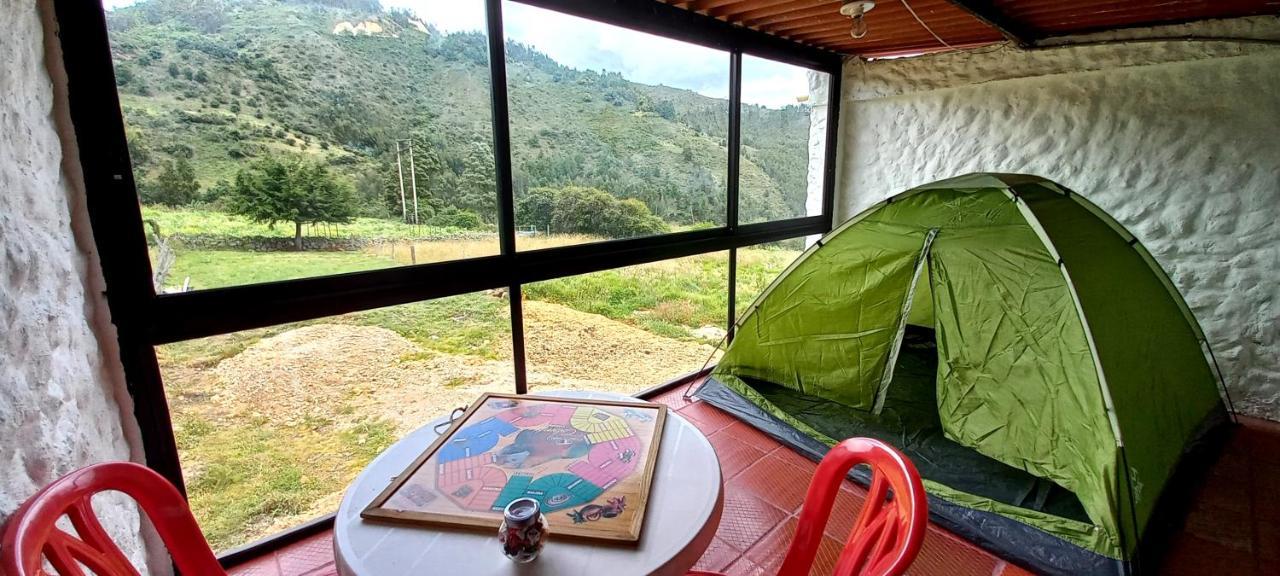 Hospedaje Y Camping Del Rio Monguí Esterno foto