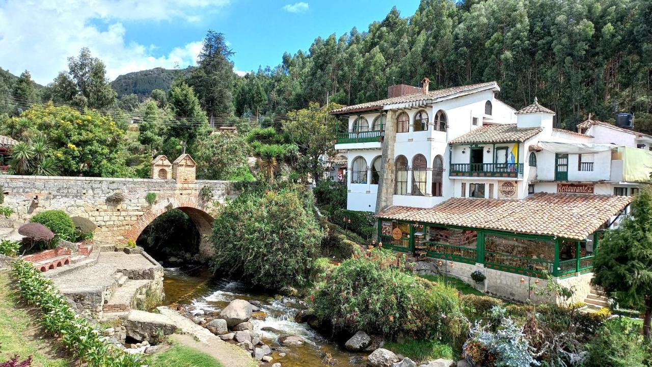 Hospedaje Y Camping Del Rio Monguí Esterno foto